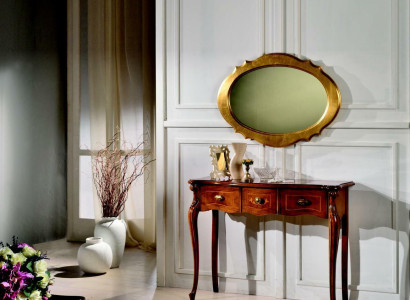 Furniture Style Baroque Console table Mirror Wood Italian Tables Group