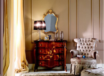 Italian Furniture Design Chest of drawers Wardrobe Brown Luxury Wood Furniture Baroque