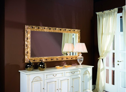 Wall mirror Frame Gold Glass Living room 96x186 Mirror Living room Furniture Hanging