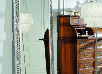 Wall mirror decoration furniture living decoration baroque rococo decorative mirror stand silver