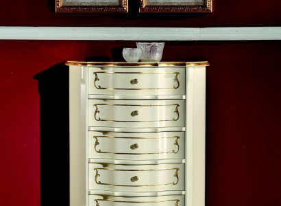 Italian Furniture Luxury Style Baroque White Wardrobe Chest of drawers Designer Furniture