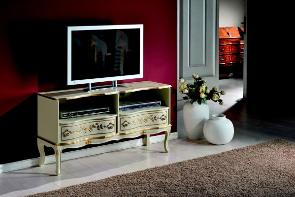 Chic White TV cabinet Wardrobe sideboard lowboard tv Cabinets Italian style Furniture new
