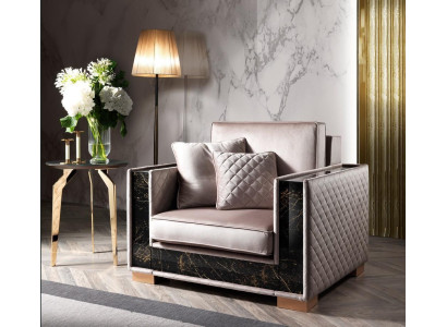 Upholstery Designer Textile 1 Seater Upholstery Seat Couchen new Armchair 120x102cm Couch