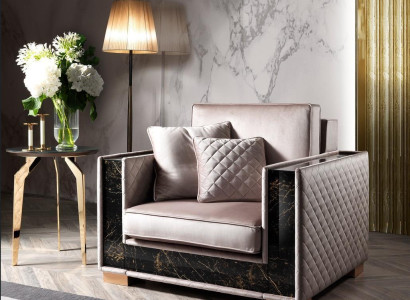 Upholstery Designer Textile 1 Seater Upholstery Seat Couchen new Armchair 120x102cm Couch
