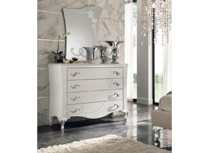 Set Chest of drawers with Mirror from Wood in a modern style for the Bedroom