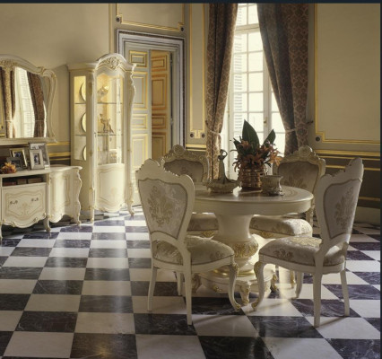 Luxury Round Table Solid Wood Italy Dining room Tables Round Furniture Dining table new