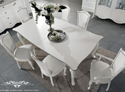 Dining table Real wood Furniture White Table Dining room Classic Dining tables Tables Wood
