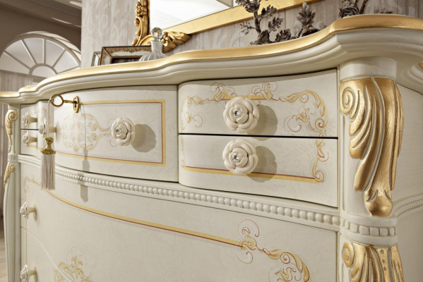 Chest of drawers Bedroom Chests of drawers Classic Wood Sideboard Wardrobe Tall cabinet new