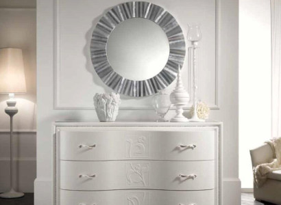 Set Chest of drawers Mirror Luxury Console Chests of drawers Bedroom Stool Complete Wood