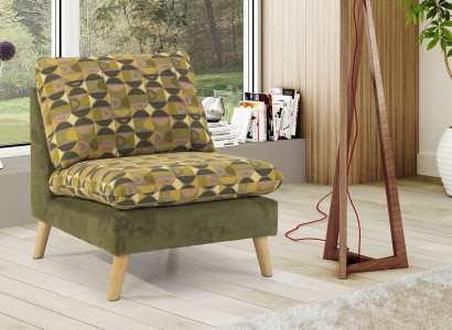 Design Relax Club Armchair Lounge Sofa 1 Seater TV Chair Upholstery Fabric