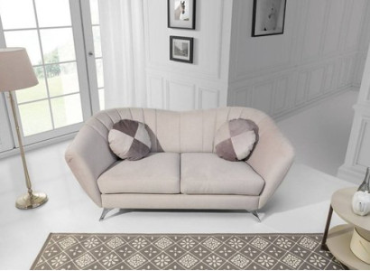 The 2-seater sofa in an elegant and modern style fits perfectly into any interior