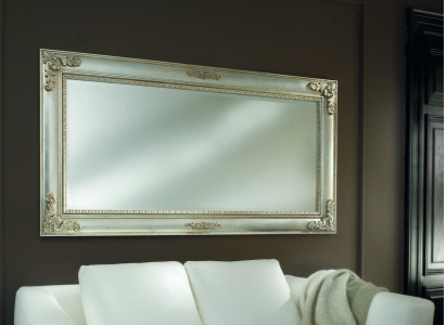 Wall mirror Antique Mirror Baroque Antique Wood 187x97 Hanging Mirror Furniture Frame