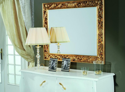 Wall mirror Mirror Bathroom Hallway Design Salon Antique Style Glass Vintage Baroque Rococo