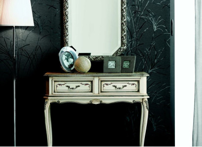 Furniture Style Baroque Console table wall table Table White Classic r Wood 90 cm new