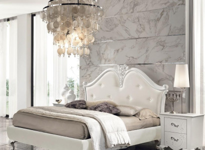 Luxury Bed Classic Beds Bed frame e Double Modern Double bed Modern White