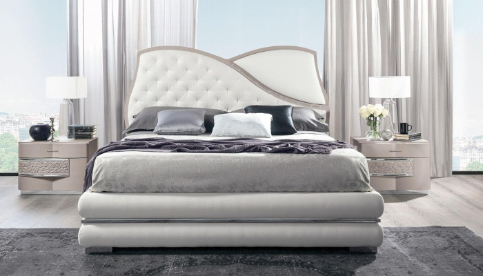 Bed Bed frame ee bed frame Beds Double Luxury Double bed White Modern Design