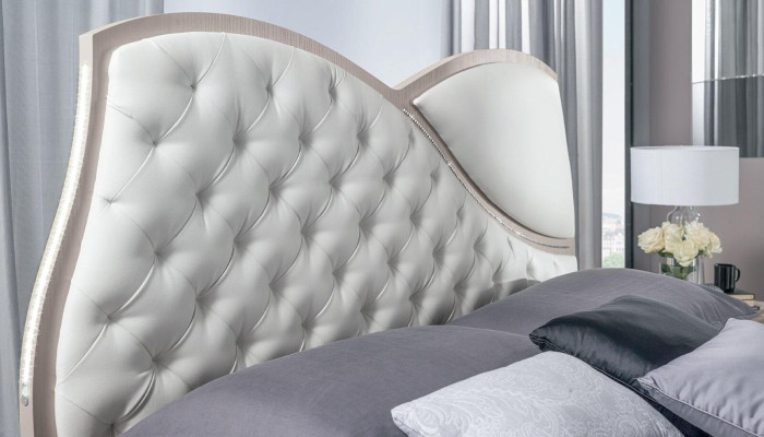 Bed Bed frame ee bed frame Beds Double Luxury Double bed White Modern Design