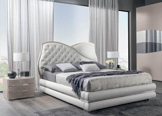 Bed Bed frame ee bed frame Beds Double Luxury Double bed White Modern Design