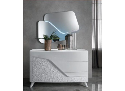 Chest of drawers with Mirror Wood Chests of drawers Furniture Wardrobe Bedroom White Sideboard new