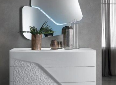 Chest of drawers with Mirror Wood Chests of drawers Furniture Wardrobe Bedroom White Sideboard new