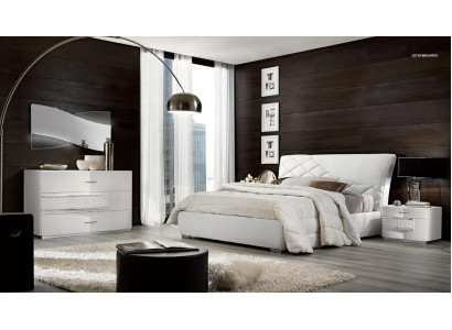 Bed Bed frame e Bed frame Beds Double Luxury Double bed White Modern Design