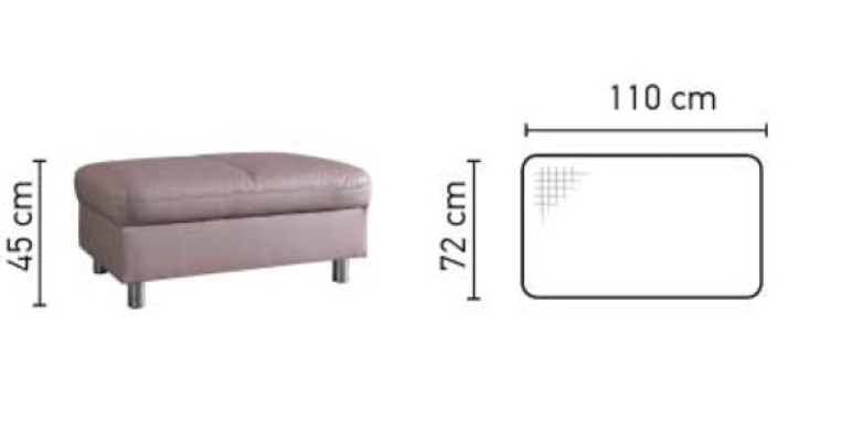 XXL Club Lounge Stool Pufa Leather Ottoman Designer Textile Footstool Design