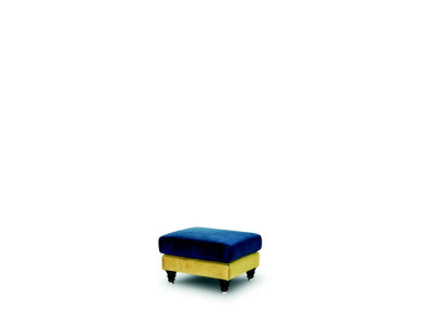Footstool Lounge Stool XXL Club Ottoman Pufa Leather Textile Ottoman Designer new
