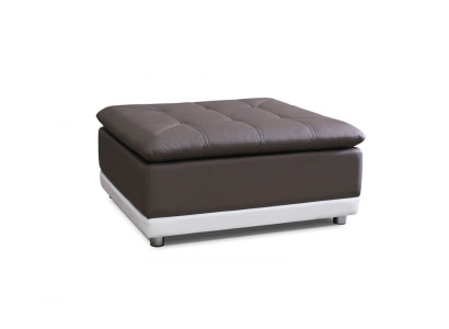 Lounge Stool XXL Club Footstool Ottoman Pufa Leather Textile Ottoman