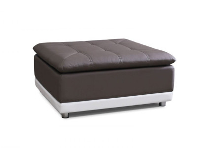 Lounge Stool XXL Club Footstool Ottoman Pufa Leather Textile Ottoman