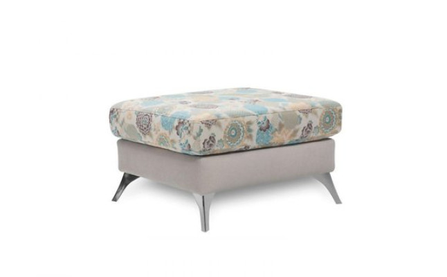 XXL Club Footstool Lounge Stool Ottoman Pufa Leather Textile Ottoman