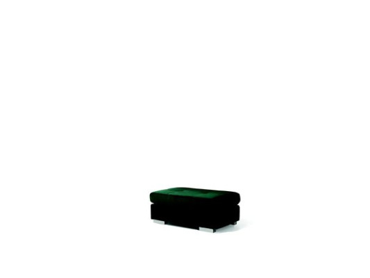 XXL Club Footstool Leather Lounge Stool Ottoman Pufa Textile Ottoman
