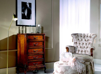 Design Furniture Style Baroque Chest of drawers Wardrobe Brown Wood Italian Furniture new