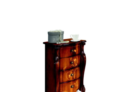Style Baroque Italian Furniture Design Chest of drawers Wardrobe Brown Luxury Wooden Skirt new