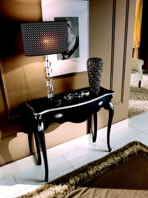 Console table Black Console Design Italian Furniture Baroque Wood