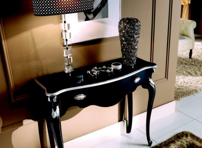 Console table Black Console Design Italian Furniture Baroque Wood