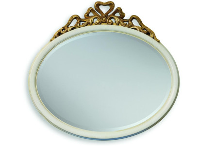 Hallway mirror Mirror Wall mirror Bathroom Round Wood Wall Decoration Mirror Baroque