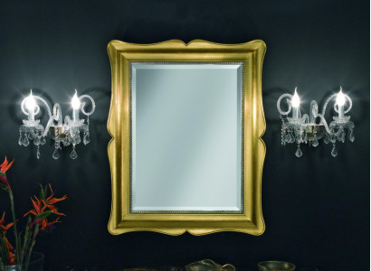 Mirror Furniture Baroque Classic r Wall mirror Wood 85x105 Glass Frame Wall Gold