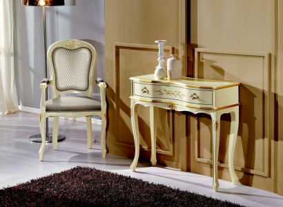 Brown Wood Italian Furniture Console table Furniture Style Baroque Design Consoles