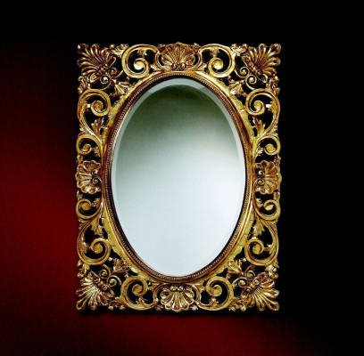 Mirror wooden frame Wall mirror Classic r Design Baroque Rococo Wood Frame xxl