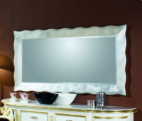Classic r Large Mirror Wall mirror Hanging mirror Wooden frame Coat rack Baroque