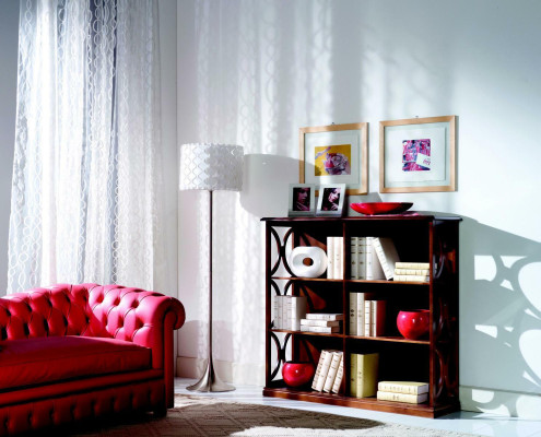 Designer Luxury Cabinets Bookshelf Brown Classic Wood Italian