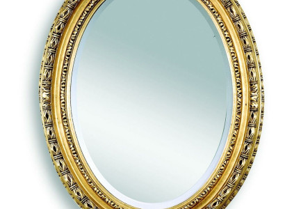 Classic r Designer Mirror Wall mirror Oval mirror Oval Baroque Rococo 68x88cm