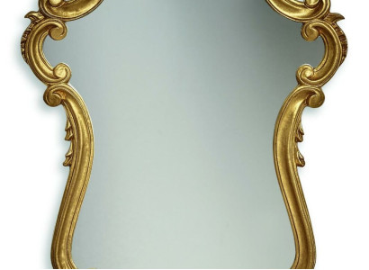 Designer Mirror Sideboard Baroque Mirror Living Room Shelf Luxury Mirror Gold