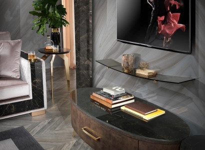 Modern Living Wall Living room Wall shelf Sideboard TV cabinet Shelf Walls Wardrobe 2pcs.