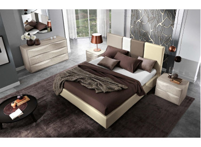 Bed Double bed Bed frame e bed frame Beds Double Luxury Wood Design Leather