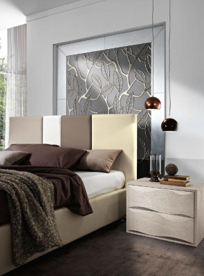 Bed Double bed Bed frame e bed frame Beds Double Luxury Wood Design Leather