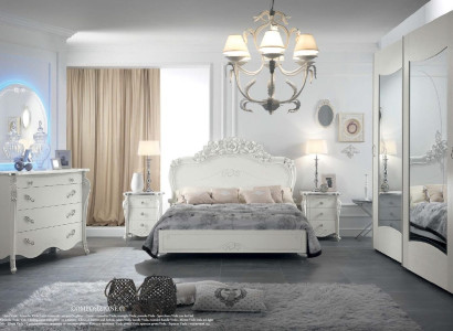 Bed Bedroom Beds Double bed Wood Luxury Furniture Design Classic Hotel
