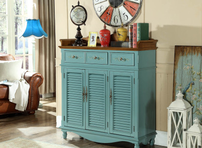 Real wood Chests of drawers Blue e Sideboard Cabinets Sideboard Shelf Chest of drawers