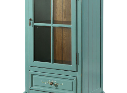 Classic Display case Wardrobe Living room Showcases American Furniture green