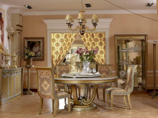 Dining room Designer Wood Chair 4 Chairs Set Suite Antique Style Baroque Rococo new